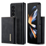 DG.MING M1-serien mobilcover til Samsung Galaxy Z Fold4 5G, aftageligt 2-i-1-mobilcover i pungdesign, slidstærkt mobilcover