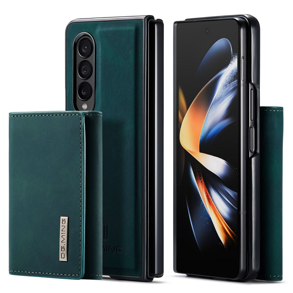 DG.MING M1-serien mobilcover til Samsung Galaxy Z Fold4 5G, aftageligt 2-i-1-mobilcover i pungdesign, slidstærkt mobilcover