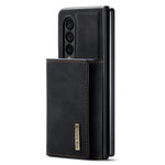 DG.MING M1 Series Phone Case for Samsung Galaxy Z Fold3 5G Detachable 2-in-1 Wallet Phone Case Anti-Drop Cell Phone Case
