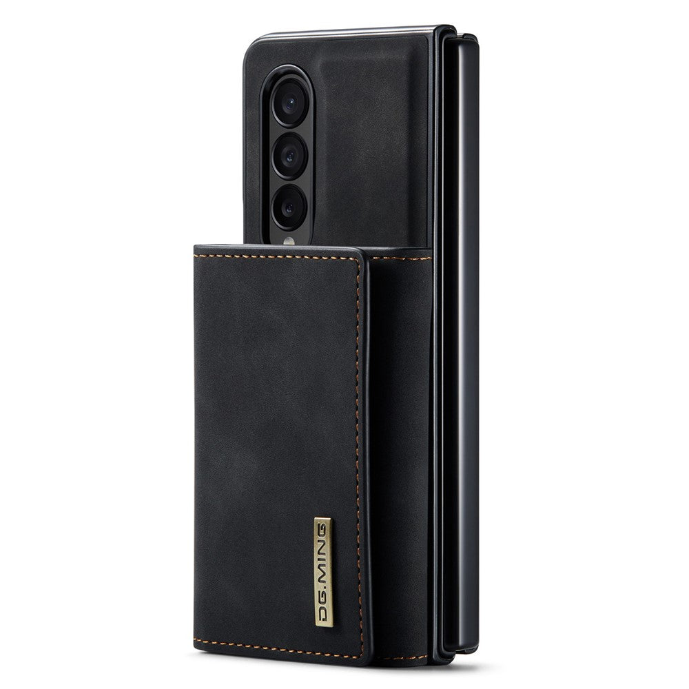 DG.MING M1 Series Phone Case for Samsung Galaxy Z Fold3 5G Detachable 2-in-1 Wallet Phone Case Anti-Drop Cell Phone Case