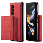 DG.MING M1 Series Phone Case for Samsung Galaxy Z Fold3 5G Detachable 2-in-1 Wallet Phone Case Anti-Drop Cell Phone Case