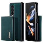 DG.MING M1 Series Phone Case for Samsung Galaxy Z Fold3 5G Detachable 2-in-1 Wallet Phone Case Anti-Drop Cell Phone Case