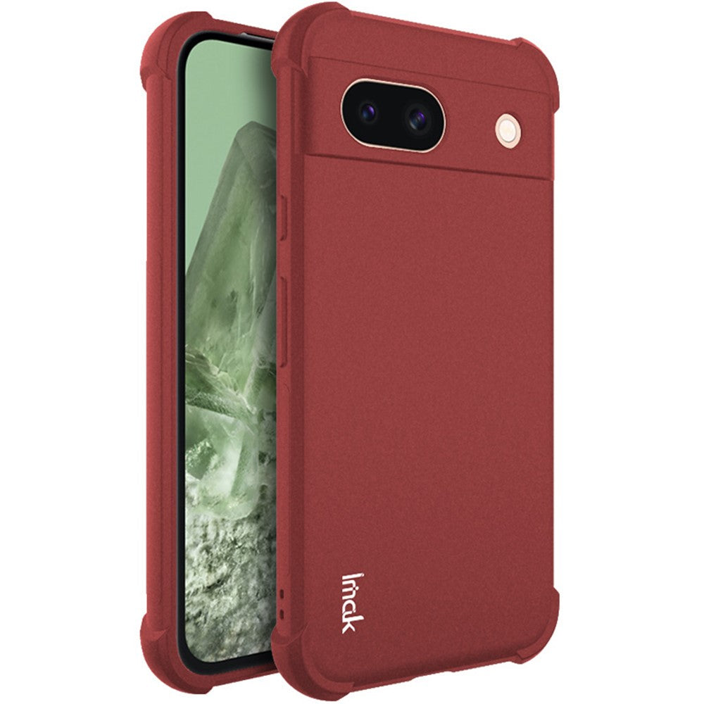 IMAK Til Google Pixel 8a Cover Forstærkede Hjørner Mat TPU Telefoncover