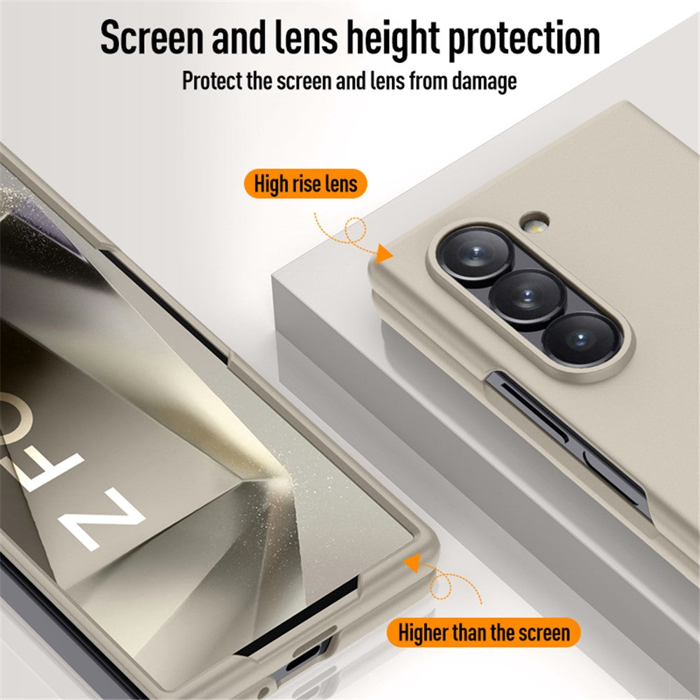 Til Samsung Galaxy Z Fold6 5G Etui Hudlignende Hårdt PC Telefoncover