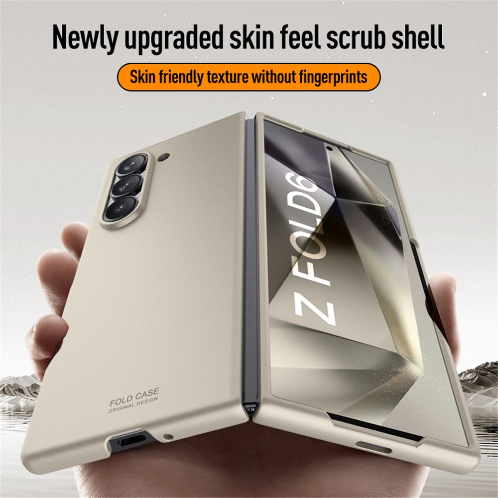 Til Samsung Galaxy Z Fold6 5G Etui Hudlignende Hårdt PC Telefoncover