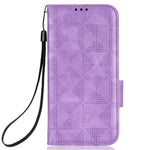 Til Honor X9 5G / X30 5G / Magic4 Lite 5G Præget Trekantmønster PU Læder Magnetisk Flip Cover Stativ Håndrem Pung Etui