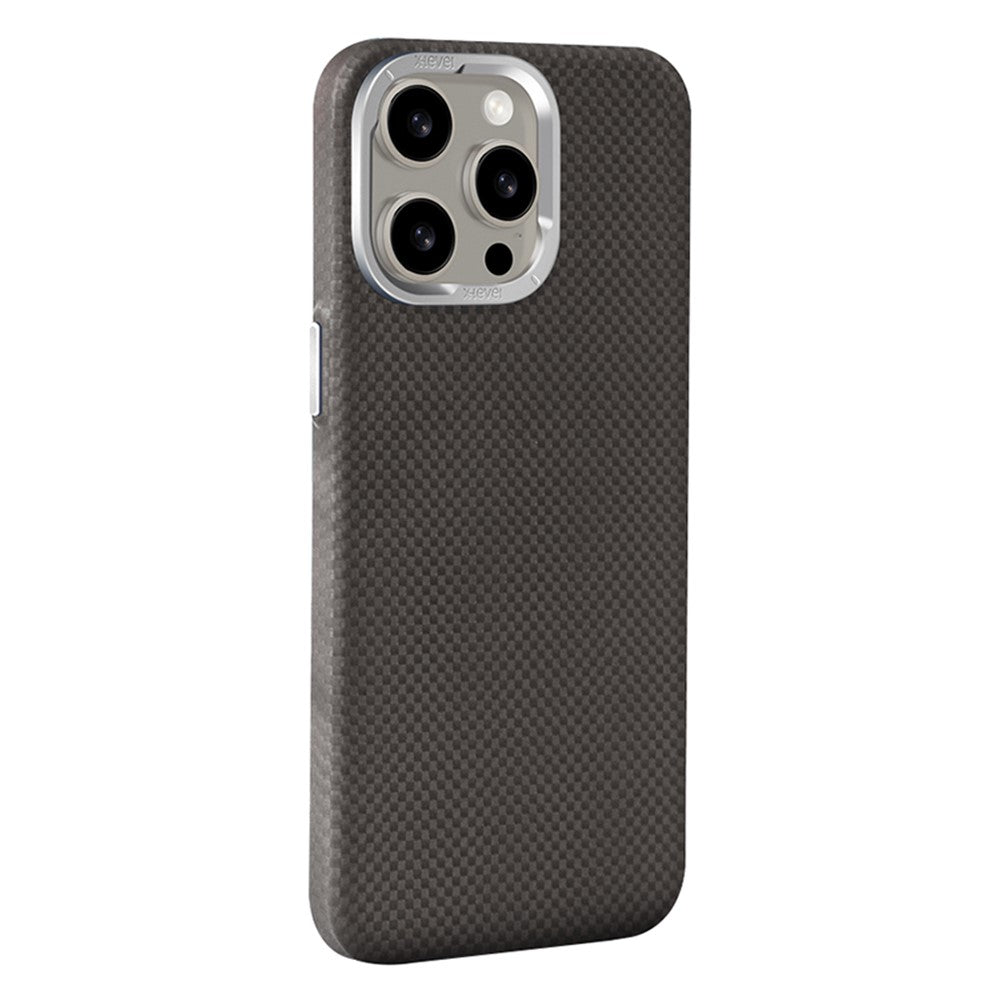 X-LEVEL Til iPhone 14 Pro Telefonetuier Magnetisk Kulfiber+Metal Telefoncover Kompatibelt med MagSafe
