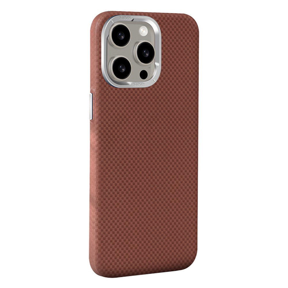 X-LEVEL Til iPhone 14 Pro Telefonetuier Magnetisk Kulfiber+Metal Telefoncover Kompatibelt med MagSafe