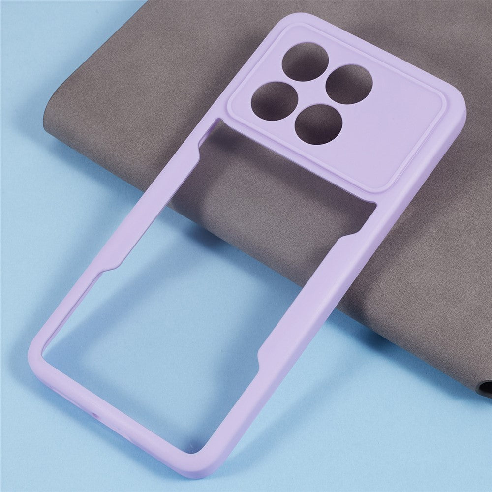 Xiaomi Poco X6 Pro 5G / Redmi K70 5G / K70E 5G-cover i akryl+TPU, gennemsigtigt mobilcover med PET-skærmfilm
