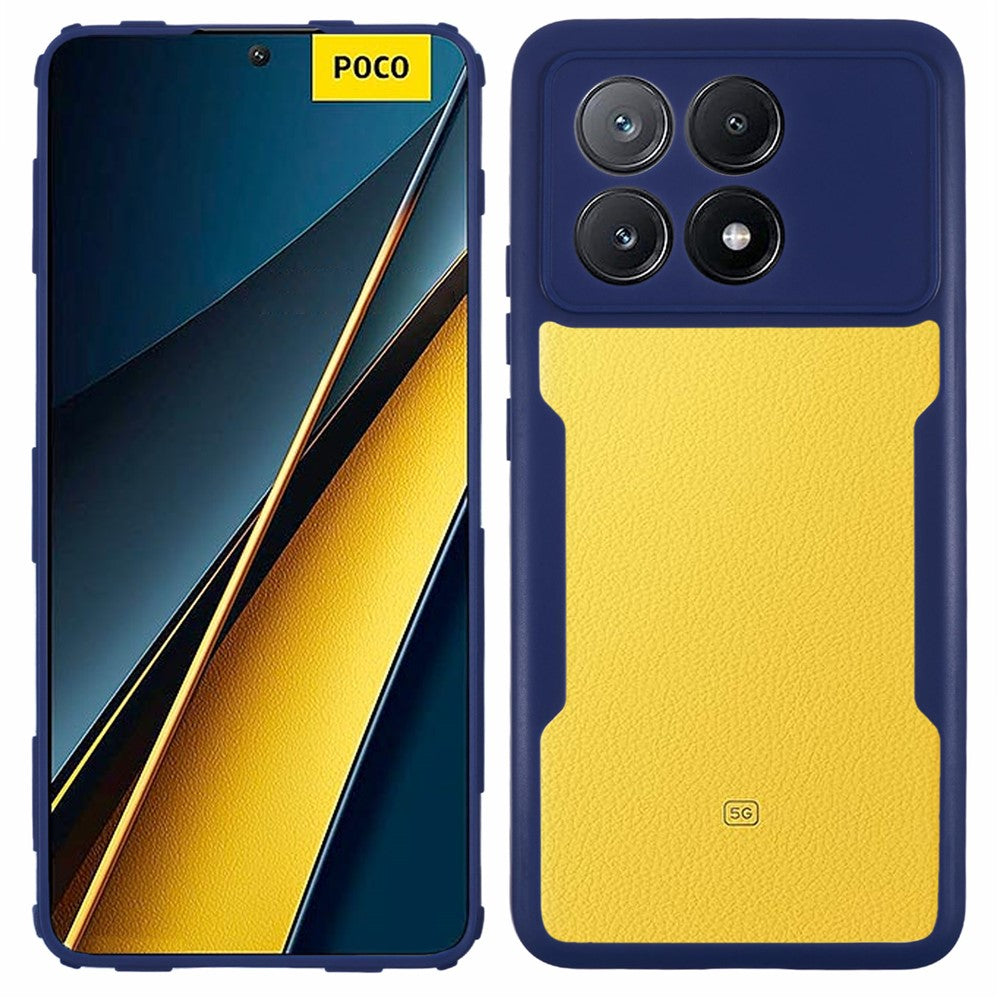 Xiaomi Poco X6 Pro 5G / Redmi K70 5G / K70E 5G-cover i akryl+TPU, gennemsigtigt mobilcover med PET-skærmfilm