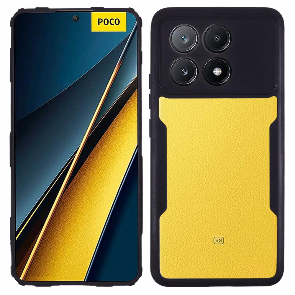 Xiaomi Poco X6 Pro 5G / Redmi K70 5G / K70E 5G-cover i akryl+TPU, gennemsigtigt mobilcover med PET-skærmfilm