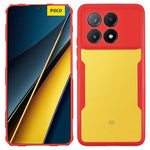 Xiaomi Poco X6 Pro 5G / Redmi K70 5G / K70E 5G-cover i akryl+TPU, gennemsigtigt mobilcover med PET-skærmfilm