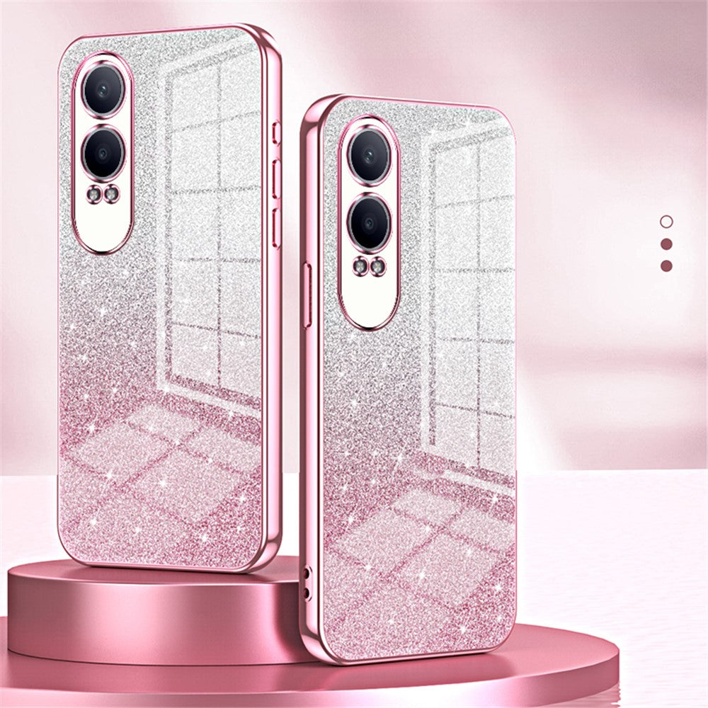 OnePlus Nord CE4 Lite 5G / Oppo K12x 5G (Kina) Skal Gradient Glitter Anti-Rep Mjukt TPU mobilskal