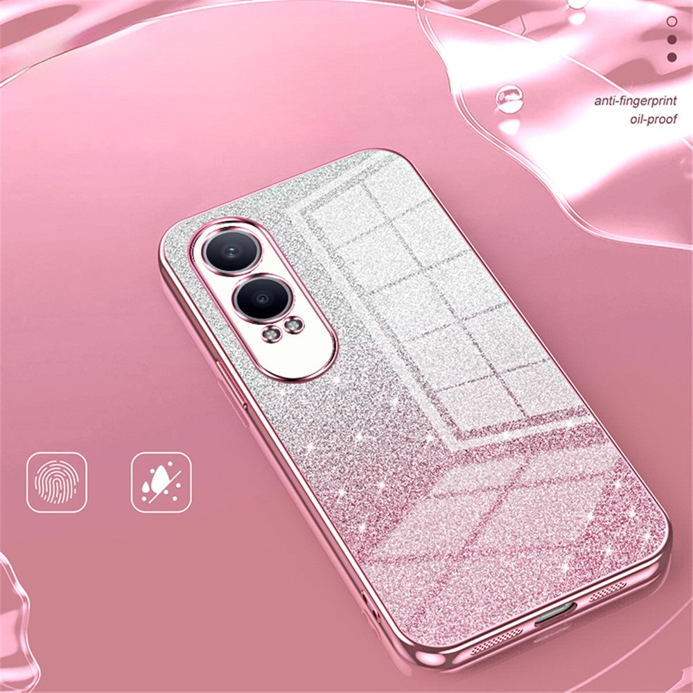 OnePlus Nord CE4 Lite 5G / Oppo K12x 5G (Kina) Skal Gradient Glitter Anti-Rep Mjukt TPU mobilskal