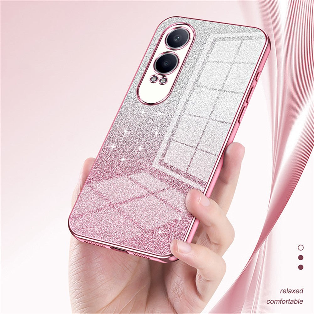 OnePlus Nord CE4 Lite 5G / Oppo K12x 5G (Kina) Skal Gradient Glitter Anti-Rep Mjukt TPU mobilskal