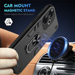 For Xiaomi Redmi Turbo 3 5G / Poco F6 5G Case Rotating Kickstand PC+TPU Phone Cover