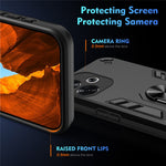 For Xiaomi Redmi Turbo 3 5G / Poco F6 5G Case Rotating Kickstand PC+TPU Phone Cover