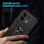 For Xiaomi Redmi Note 13 5G Case Kickstand Hard PC Soft TPU Phone Cover