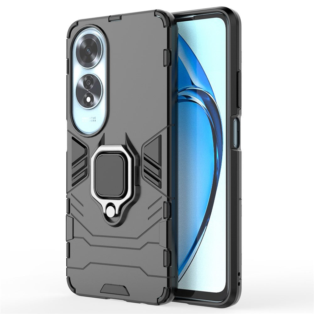 For Oppo A60 4G Case Ring Kickstand Military Grade PC+TPU Phone Cover