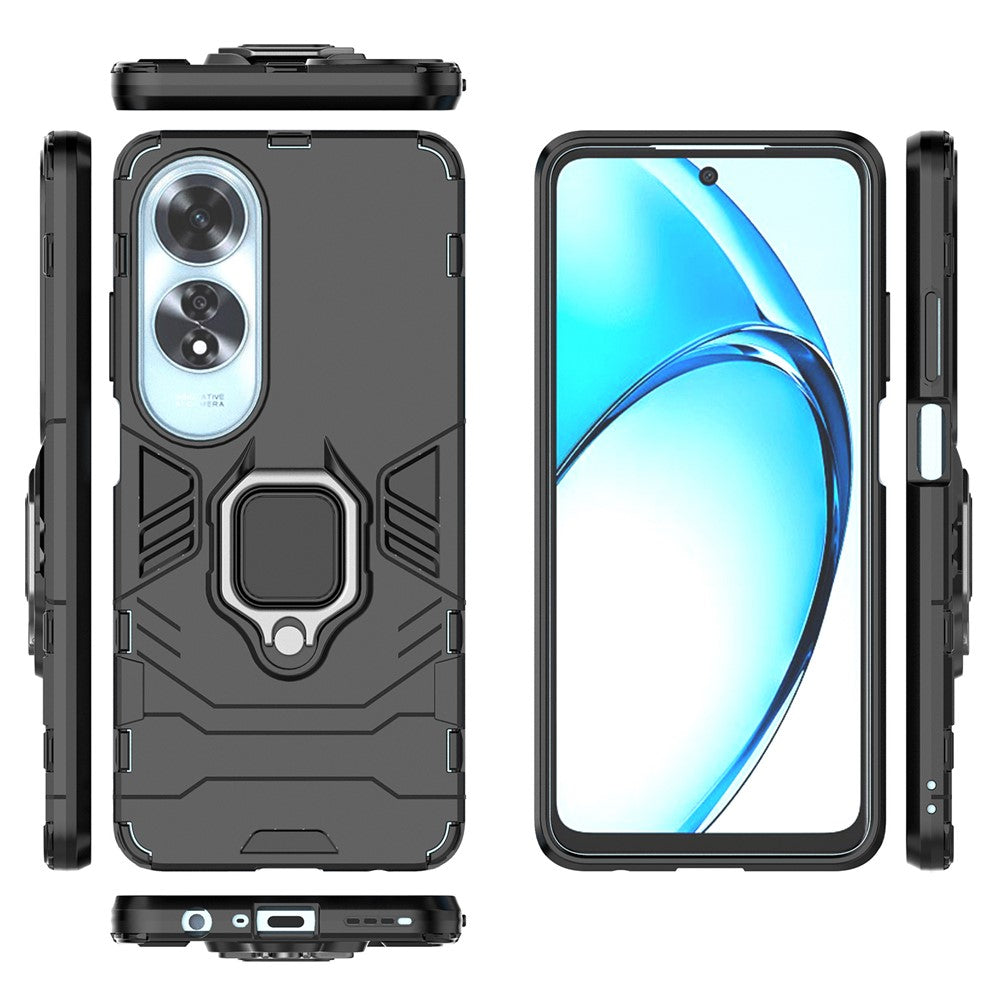 For Oppo A60 4G Case Ring Kickstand Military Grade PC+TPU Phone Cover
