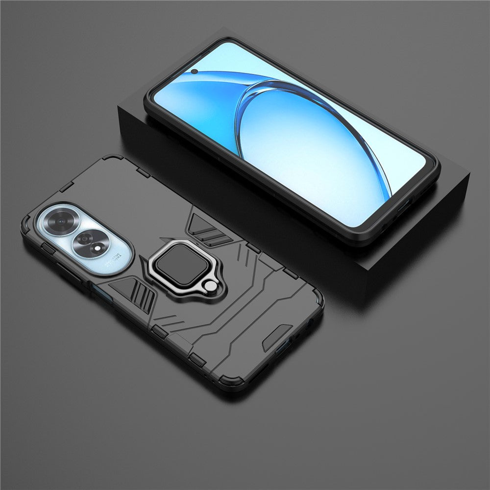 For Oppo A60 4G Case Ring Kickstand Military Grade PC+TPU Phone Cover