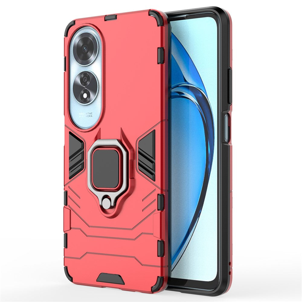 For Oppo A60 4G Case Ring Kickstand Military Grade PC+TPU Phone Cover