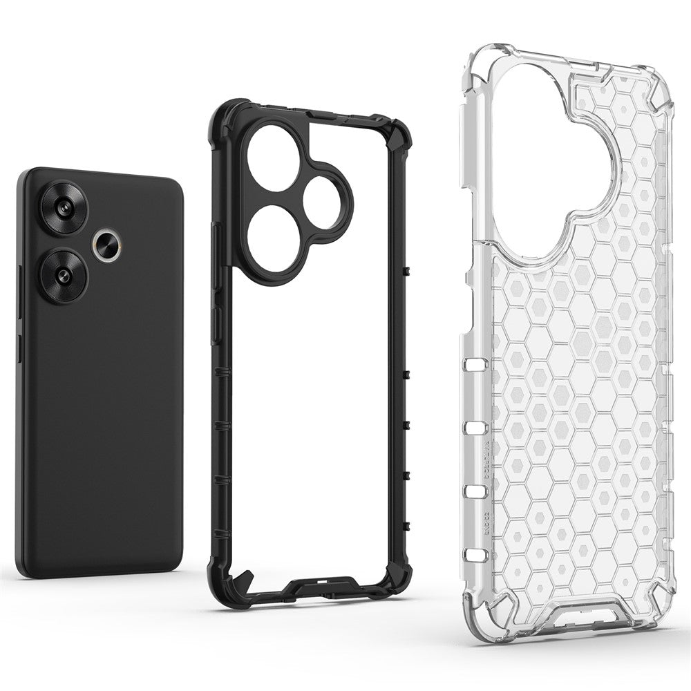 Xiaomi Redmi Turbo 3 5G / Poco F6 5G Skal Fallskydd Honeycomb PC+TPU mobilskal