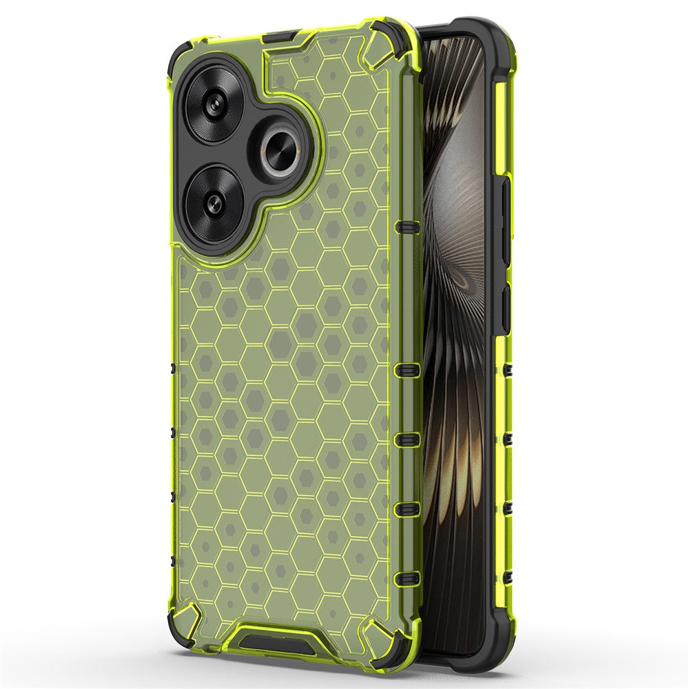 Xiaomi Redmi Turbo 3 5G / Poco F6 5G Skal Fallskydd Honeycomb PC+TPU mobilskal