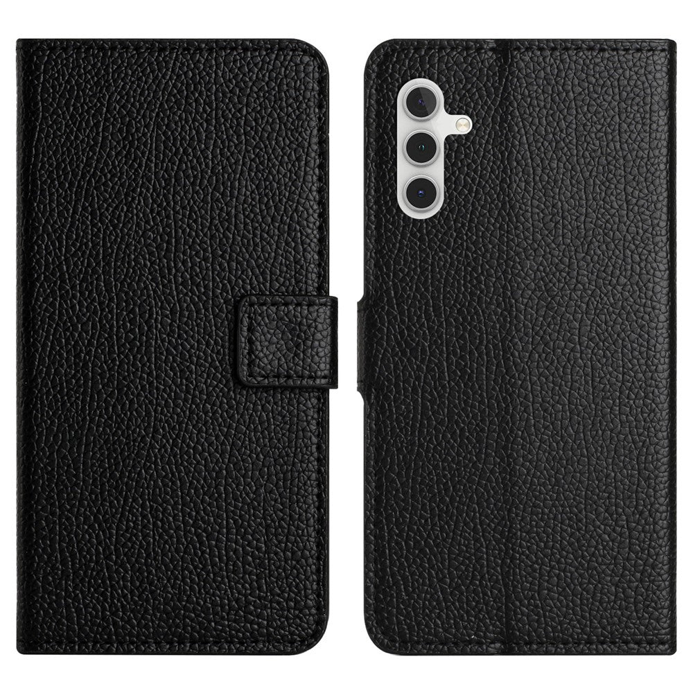 Til Samsung Galaxy S24 FE Etui Pung Litchi Tekstur Læder Telefoncover