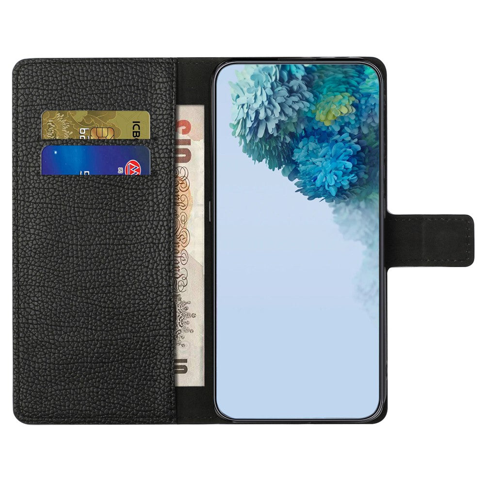 Til Samsung Galaxy S24 FE Etui Pung Litchi Tekstur Læder Telefoncover