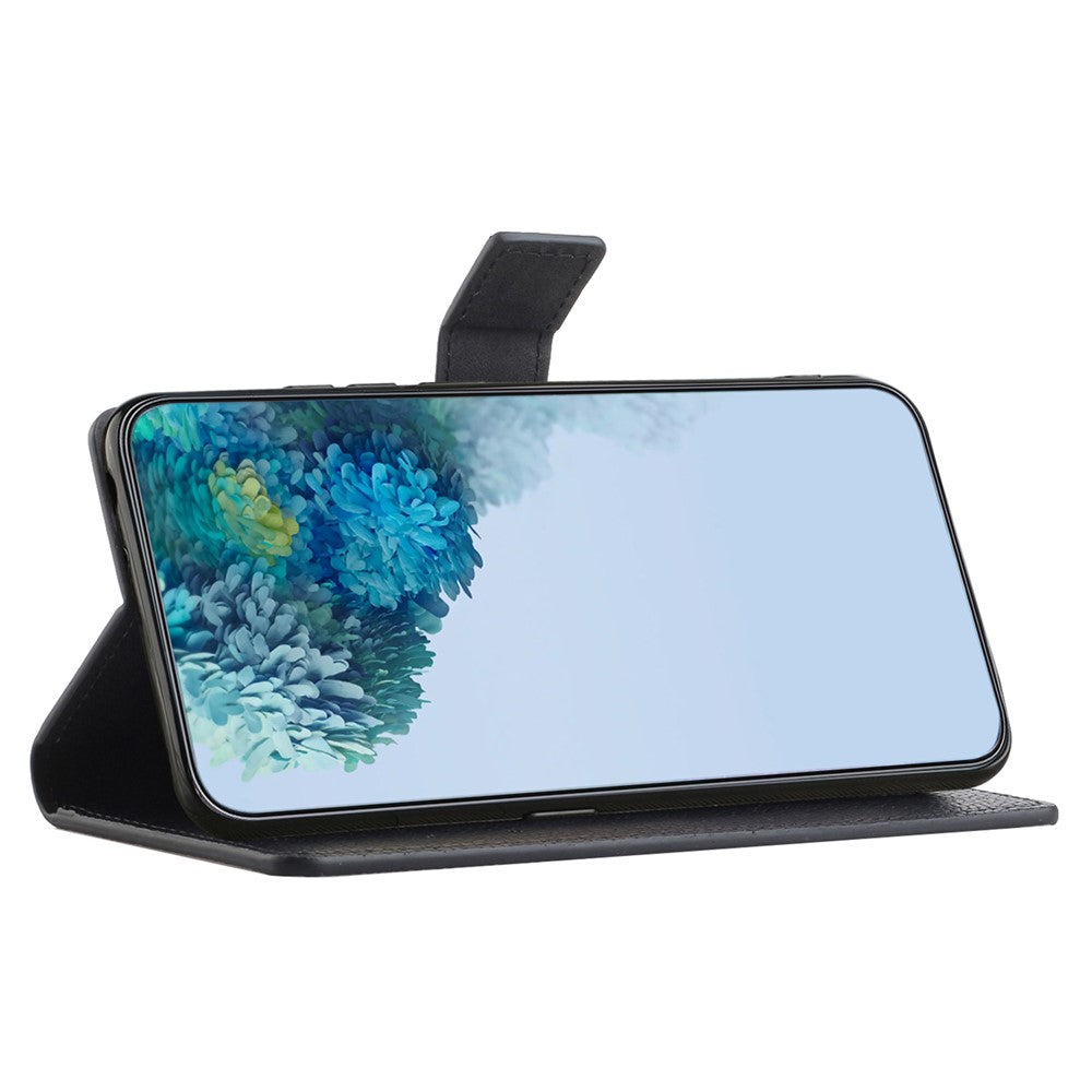 Til Samsung Galaxy S24 FE Etui Pung Litchi Tekstur Læder Telefoncover