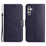 For Samsung Galaxy S24 FE Case Leather Phone Cover Butterfly Flower Pattern
