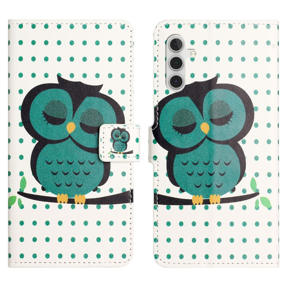 For Samsung Galaxy S24 FE Case Wallet PU Leather Flip Phone Cover Pattern Printing