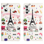 For Samsung Galaxy S24 FE Case Wallet PU Leather Flip Phone Cover Pattern Printing