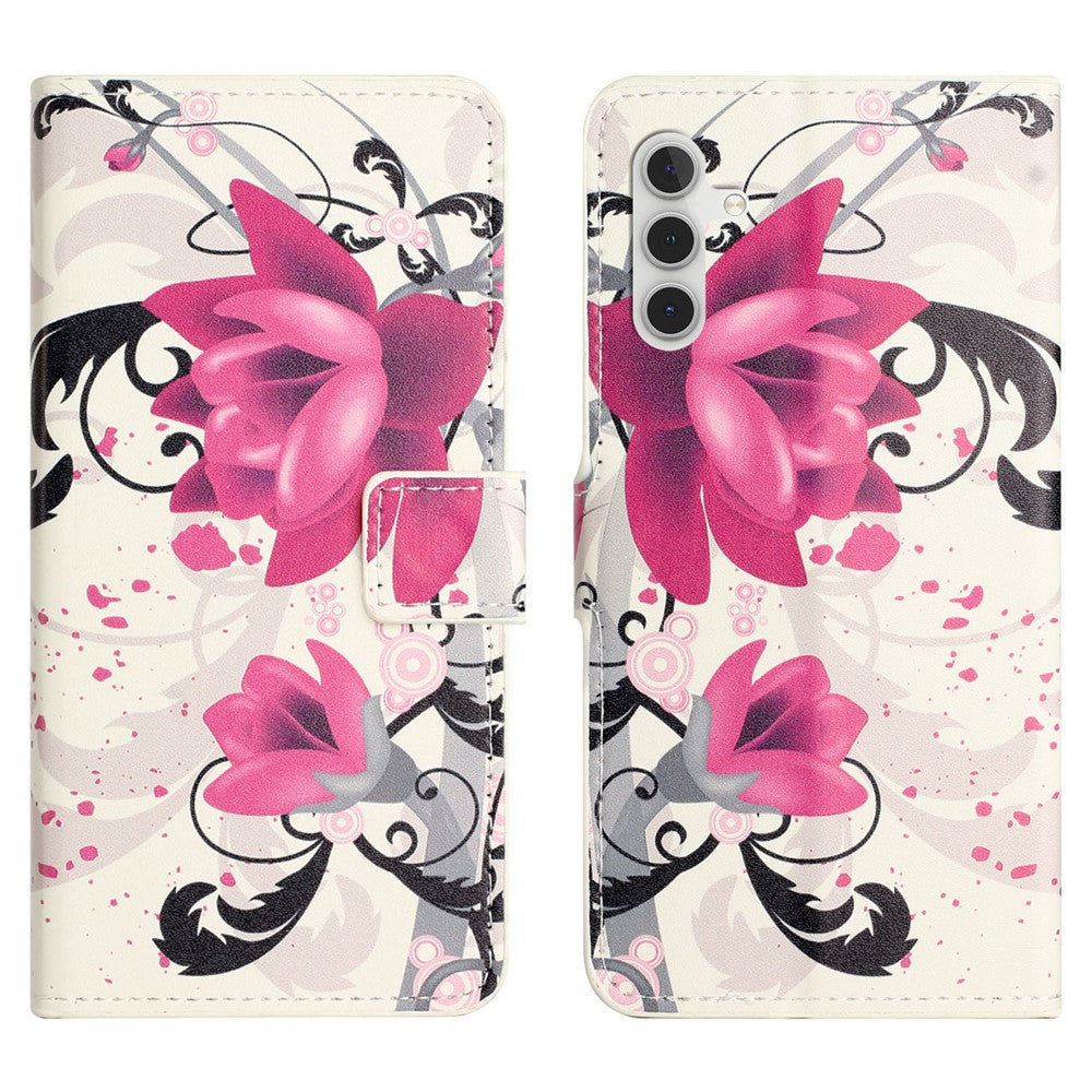 For Samsung Galaxy S24 FE Case Wallet PU Leather Flip Phone Cover Pattern Printing