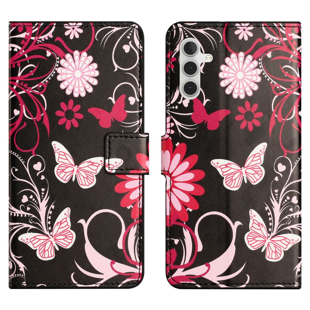 For Samsung Galaxy S24 FE Case Wallet PU Leather Flip Phone Cover Pattern Printing