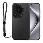 VILI TH Series for Huawei Pura 70 Ultra Case with Hand Strap Leather Coated PC+TPU Cover