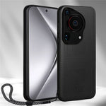VILI TH Series for Huawei Pura 70 Ultra Case with Hand Strap Leather Coated PC+TPU Cover