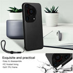 VILI TH Series for Huawei Pura 70 Ultra Case with Hand Strap Leather Coated PC+TPU Cover