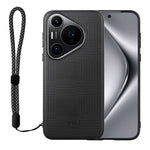 VILI TH Series for Huawei Pura 70 Pro / 70 Pro+ Slim Case PU+PC+TPU Phone Cover with Wrist Strap