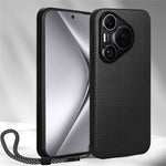 VILI TH-serien Huawei Pura 70-etui i læderbeklædt TPU + PC med skridsikker tekstur, mobilcover