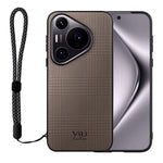VILI TH-serien Huawei Pura 70-etui i læderbeklædt TPU + PC med skridsikker tekstur, mobilcover