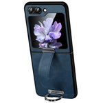 SULADA Fashion Series for Samsung Galaxy Z Flip7 FE 5G / Z Flip6 5G Case Wristband Kickstand Leather+PC Phone Cover