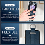 SULADA Fashion Series for Samsung Galaxy Z Flip7 FE 5G / Z Flip6 5G Case Wristband Kickstand Leather+PC Phone Cover