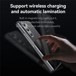 SULADA For Samsung Galaxy Z Fold5 5G Magnetic Case Leather+PC Phone Cover Automatic Rebound Hinge