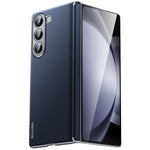 SULADA For Samsung Galaxy Z Fold5 5G Magnetic Case Leather+PC Phone Cover Automatic Rebound Hinge