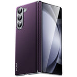 SULADA For Samsung Galaxy Z Fold5 5G Magnetic Case Leather+PC Phone Cover Automatic Rebound Hinge