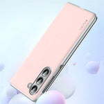 SULADA til Samsung Galaxy Z Fold5 5G Magnetisk Etui Hængselbeskyttelse Læder+PC Telefoncover