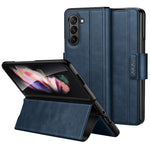 SULADA For Samsung Galaxy Z Fold6 5G Case PU Leather+PC Anti-Drop Stand Phone Case