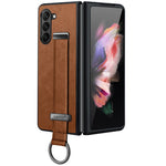 SULADA Fashion Series for Samsung Galaxy Z Fold6 5G Case Strap Kickstand Leather+PC Phone Cover